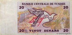 20 Dinars TUNISIA  1992 P.88 q.BB