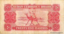 25 piastres SOUDAN  1956 P.01A TB