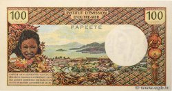 100 Francs TAHITI  1973 P.24b pr.SPL