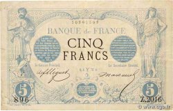 5 Francs NOIR FRANCE  1873 F.01.16
