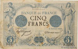 5 Francs NOIR FRANCE  1873 F.01.24