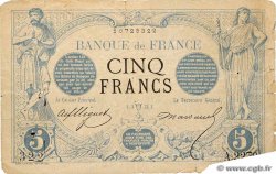 5 Francs NOIR FRANKREICH  1873 F.01.17