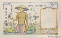 1 Piastre FRANZÖSISCHE-INDOCHINA  1936 P.054b fST+