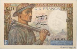 10 Francs MINEUR FRANCE  1947 F.08.19