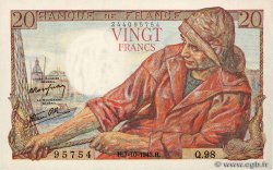20 Francs PÊCHEUR FRANCE  1943 F.13.07