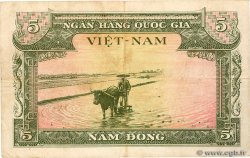 5 Dong VIET NAM SOUTH  1955 P.02a F+