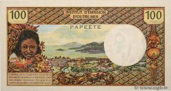 100 Francs TAHITI  1973 P.24b UNC-