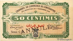 50 Centimes Annulé ALGÉRIE Constantine 1916 JP.140.07