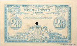 2 Francs Annulé ALGERIEN Oran 1915 JP.141.16 fST+