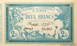 2 Francs ALGERIA Oran 1915 JP.141.03