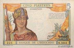 5 Piastres INDOCHINE FRANÇAISE  1949 P.055d