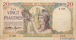 20 Piastres INDOCHINE FRANÇAISE  1936 P.056b