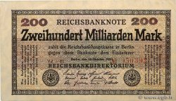 200 Milliarden Mark GERMANY  1923 P.121a