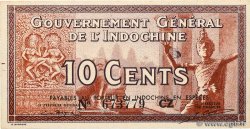 10 Cents FRENCH INDOCHINA  1939 P.085d