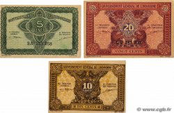 5, 10 et 20 Cents Lot FRANZÖSISCHE-INDOCHINA  1942 P.088b, 089a et P.090 fST+