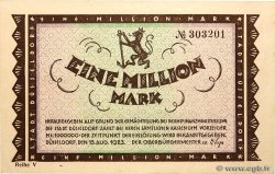 1 Million Mark GERMANY Düsseldorf 1923 P.-