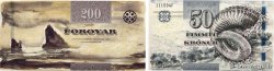 50 et 200 Kronur Lot ÎLES FEROE  2011 P.29 et P.31 NEUF