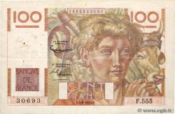 100 Francs JEUNE PAYSAN filigrane inversé FRANCIA  1952 F.28bis.02