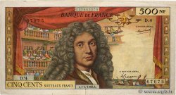 500 Nouveaux Francs MOLIÈRE FRANCE  1960 F.60.02