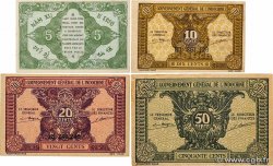 5, 10, 20 et 50 Cents Lot INDOCHINE FRANÇAISE  1942 P.088a au P.091a