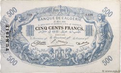 500 Francs TUNISIA  1924 P.05b VF+
