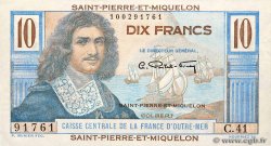 10 Francs Colbert SAINT PIERRE AND MIQUELON  1946 P.23 UNC-