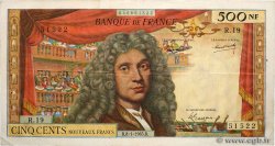 500 Nouveaux Francs MOLIÈRE FRANKREICH  1965 F.60.08