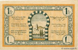 1 Franc TUNISIA  1943 P.55 XF