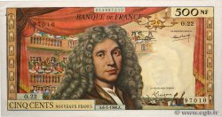500 Nouveaux Francs MOLIÈRE FRANCIA  1966 F.60.09