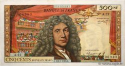 500 Nouveaux Francs MOLIÈRE FRANCE  1965 F.60.08