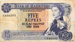 5 Rupees MAURITIUS  1967 P.30b