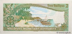2 Rufiyaa MALDIVES  1983 P.09a SPL+