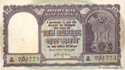 10 Rupees INDIEN  1957 P.039c