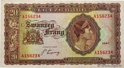 20 Frang LUXEMBOURG  1943 P.42a