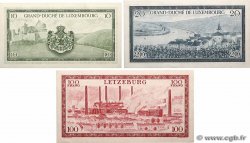 10, 20 et 100 Francs Lot LUXEMBURG  1955 P.48a, P.49a et P.50a fST