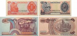 1 au 10 Rupiah Lot INDONESIA  1968 P.102 au P. 105 UNC-