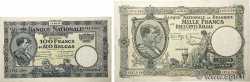 100 Francs - 20 belgas et 1000 Francs - 200 Belgas Lot BELGIQUE  1929 P.102 et P.104