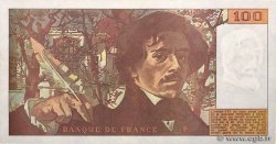 100 Francs DELACROIX imprimé en continu FRANCE  1990 F.69bis.01bB XF