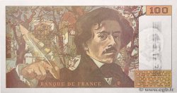 100 Francs DELACROIX imprimé en continu FRANKREICH  1990 F.69bis.01bF- ST