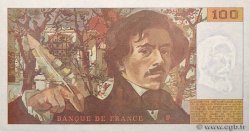 100 Francs DELACROIX imprimé en continu FRANKREICH  1990 F.69bis.01bG fST