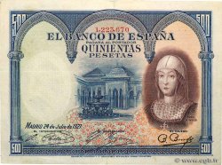 500 Pesetas ESPAÑA  1927 P.073a