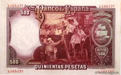 500 Pesetas ESPAGNE  1931 P.084 SUP