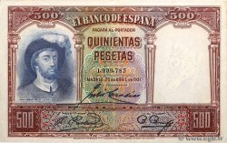 500 Pesetas ESPAGNE  1931 P.084