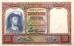 500 Pesetas ESPAGNE  1931 P.084