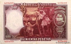 500 Pesetas ESPAGNE  1931 P.084 TTB