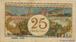25 Centimes FRANCE regionalism and various Nice 1918 JP.091.16 F+