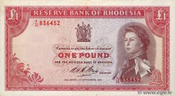 1 Pound RHODÉSIE 1967 P.28c