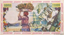 10 Nouveaux Francs sur 1000 Francs Pêcheur FRENCH ANTILLES  1960 P.02 q.SPL