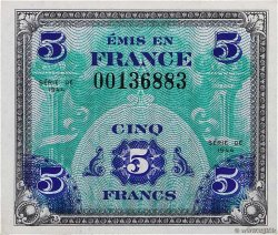 5 Francs DRAPEAU FRANCE  1944 VF.17.01 UNC