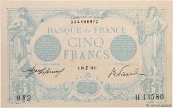 5 Francs BLEU Faux FRANCE  1916 F.02.40x XF+